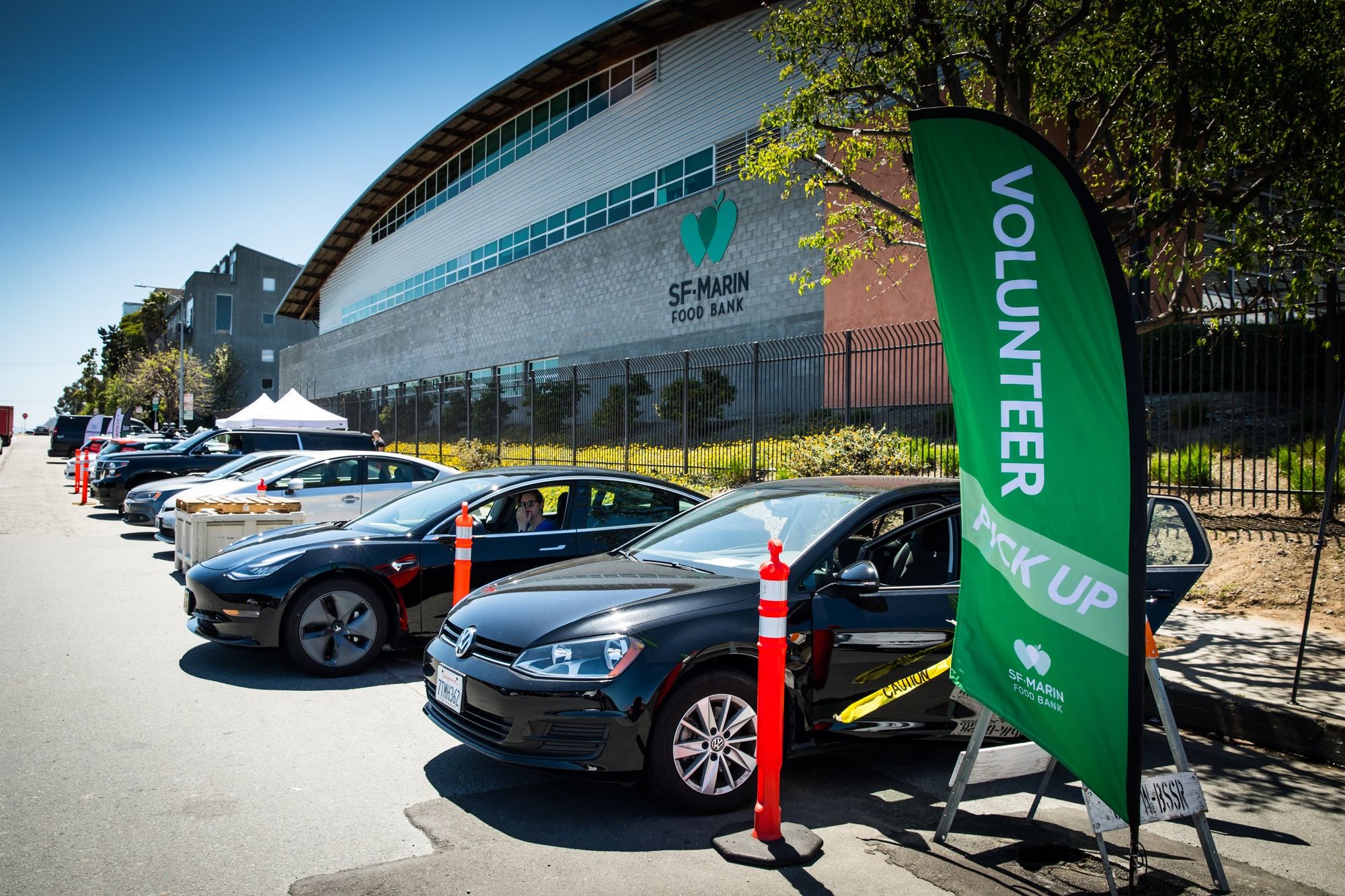 The food bank relies on hundreds of volunteers to manage thousands of deliveries