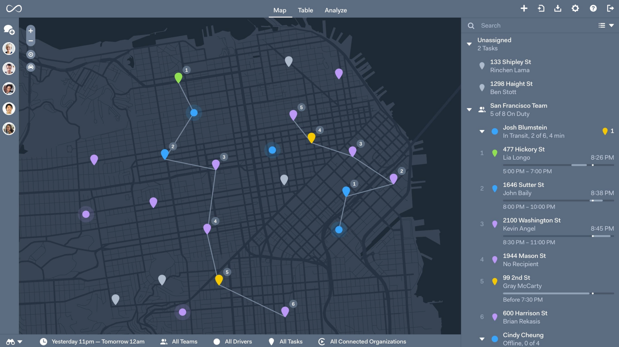 Onfleet's software helps you dispatch efficiently