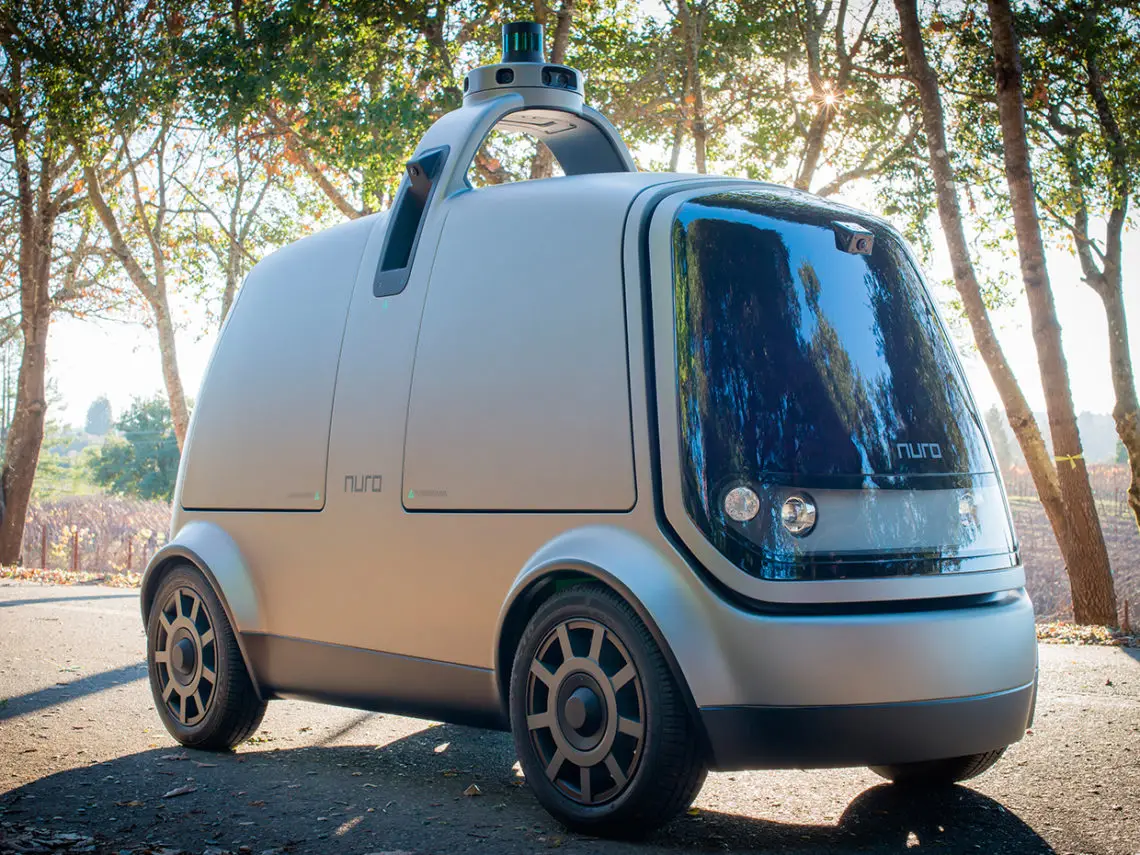 Image of Nuro, a fully autonomous vehicle for last-mile deliveries