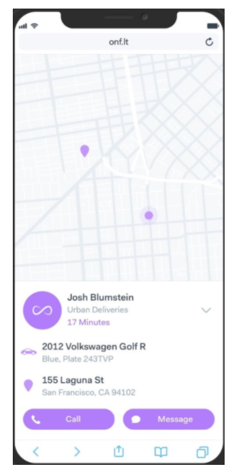 Onfleet provides real-time GPS driver tracking and predictive ETAs. 