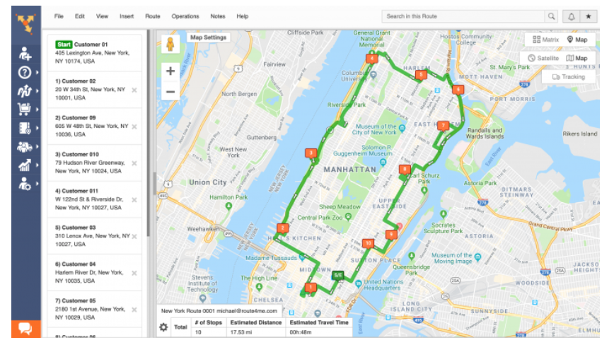 delivery trip planner