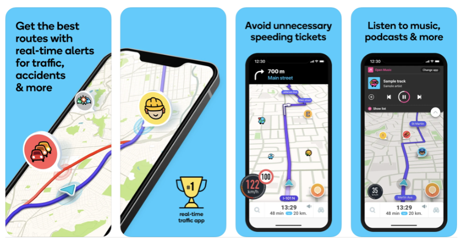 Waze mapping app