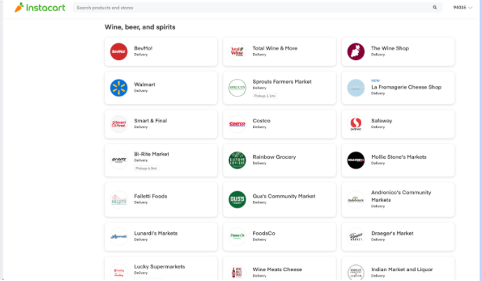 Instacart offers many options and connects directly with your customers