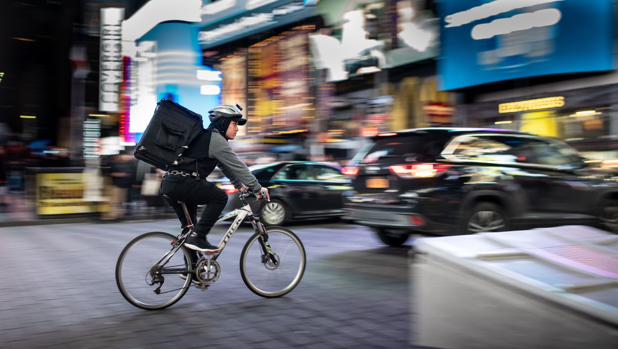 last mile delivery bicycle courier